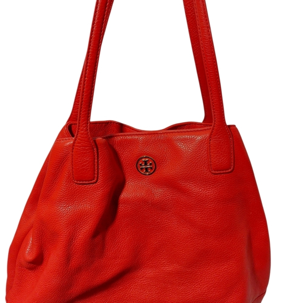 Tory Burch Michelle Bold Red Tote - Picture 3 of 8